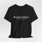 Breastplate Athletic Brand T Name & Motto Front & Logo Back