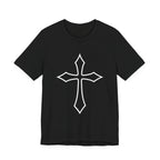 Breastplate Cross T-Shirt Cross Front Graphic & Brand Logo Back