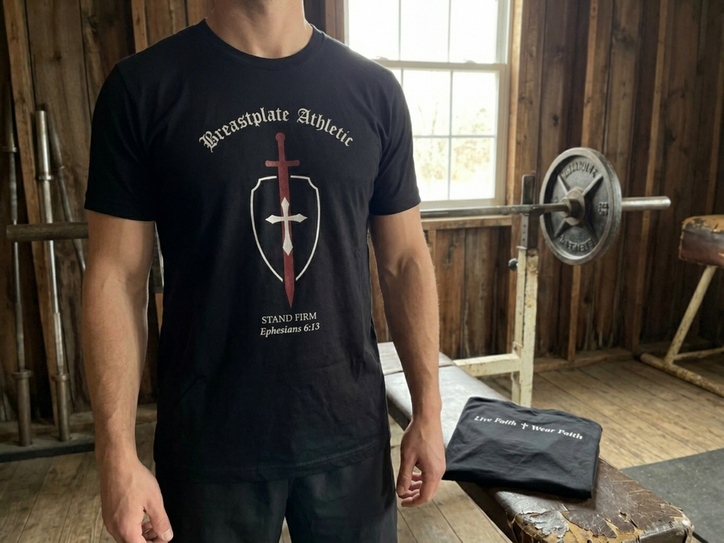 'Stand Firm' Sword & Shield Faith Shirt Dri-fit